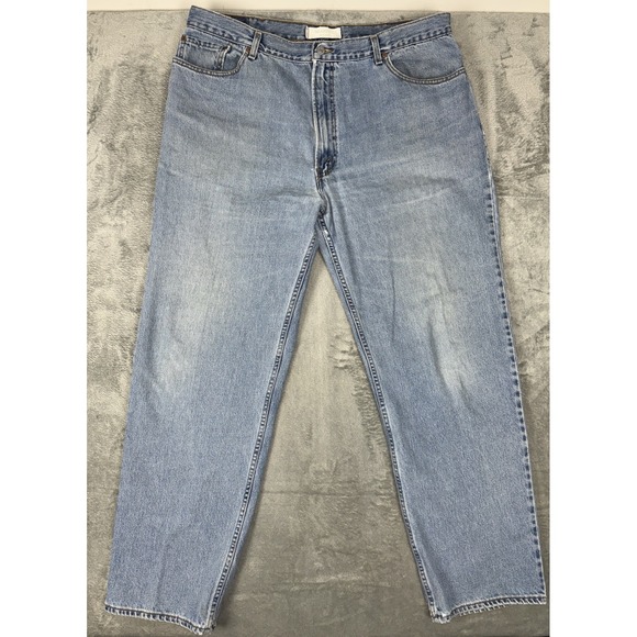 Levi's Other - Vtg Levis 550 Jeans Relaxed Fit USA Made 44x34 Blue Denim Jeans StoneWash *READ